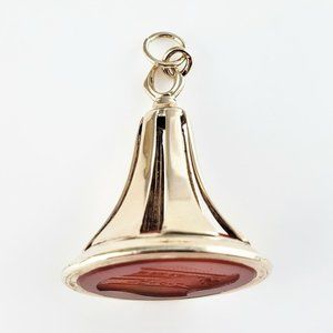 14 Karat Yellow Gold and Carnelian Watch Fob Seal